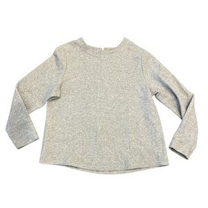 Croft & Barrow Women’s XXL Light Gray Ribbed Texture Sweatshirt